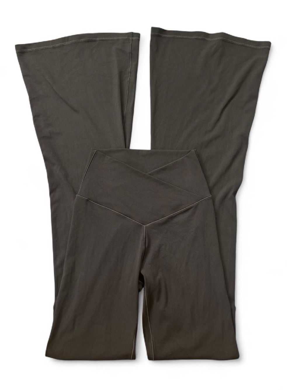 OFFLINE by Aerie Real Me High Rise Flare Leggings Black Long Inseam Size Small